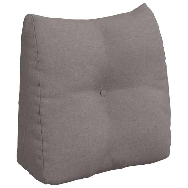 Rücken Kissen Taupe 45 x 24 x 50 cm Stoff