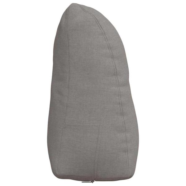 Rücken Kissen Taupe 45 x 24 x 50 cm Stoff