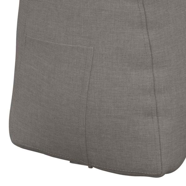 Rücken Kissen Taupe 45 x 24 x 50 cm Stoff