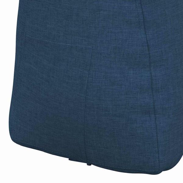 Rücken Kissen Blau 45 x 24 x 50 cm Stoff