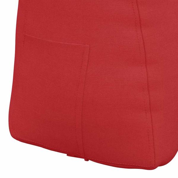 Rücken Kissen Rot 45 x 24 x 50 cm Stoff