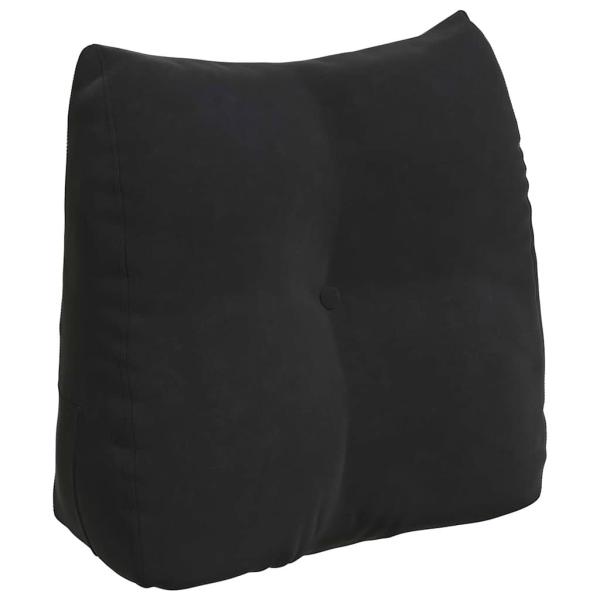 Rücken Kissen Schwarz 45 x 24 x 50 cm Samt