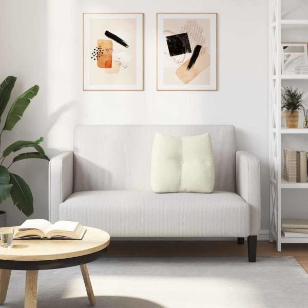 Rücken Kissen Creme 45 x 24 x 50 cm Samt