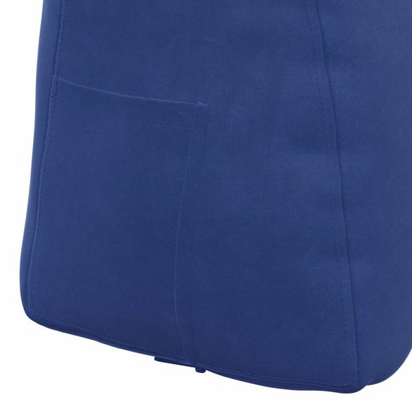 Rückenkissen Polizeiblau 45 x 24 x 50 cm Samt