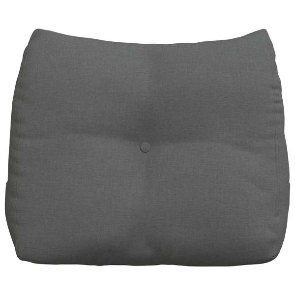 Rücken Kissen Dunkelgrau 60 x 24 x 50 cm Stoff