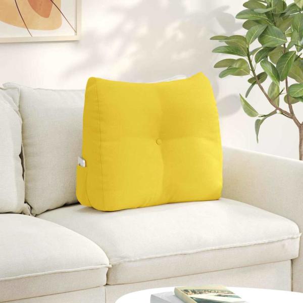 ARDEBO.de - Rücken Kissen Helles Gelb 60 x 24 x 50 cm Stoff