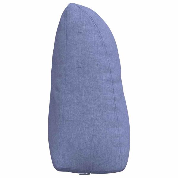 Rücken Kissen Jeans blau 60 x 24 x 50 cm Stoff