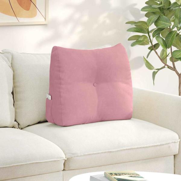 ARDEBO.de - Rückenkissen Rosa 60 x 24 x 50 cm Samt