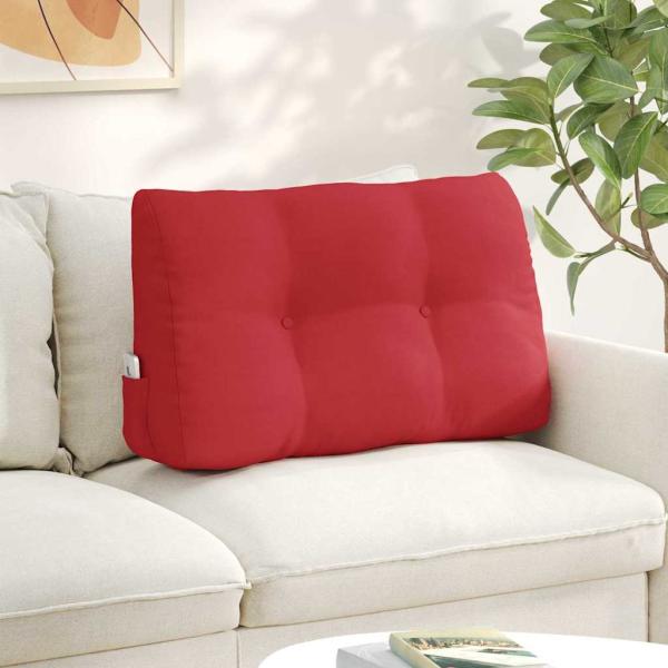 ARDEBO.de - Rücken Kissen Rot 80 x 24 x 50 cm Stoff