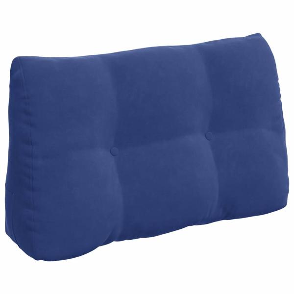 Rücken Kissen Polizeiblau 80 x 24 x 50 cm Samt