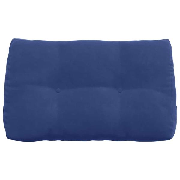Rücken Kissen Polizeiblau 80 x 24 x 50 cm Samt