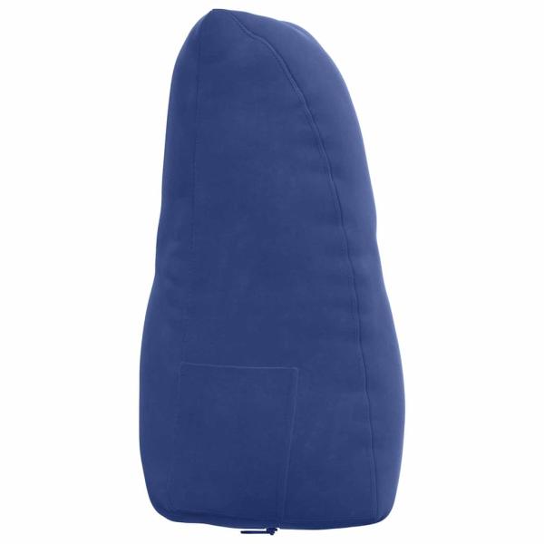 Rücken Kissen Polizeiblau 80 x 24 x 50 cm Samt