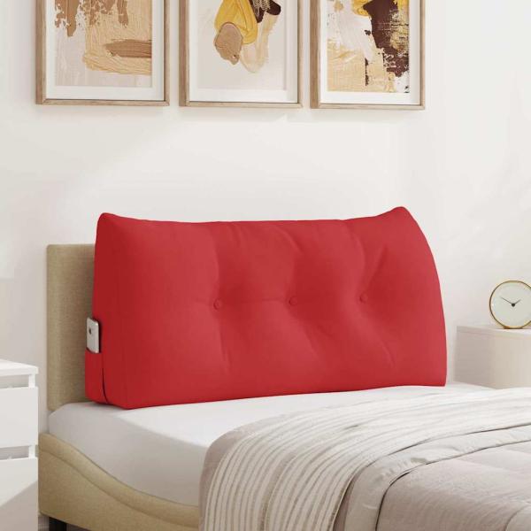 ARDEBO.de - Rücken Kissen Rot 100 x 24 x 50 cm Stoff