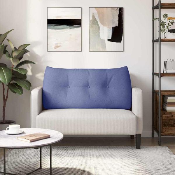 Rücken Kissen Jeans blau 100 x 24 x 50 cm Stoff