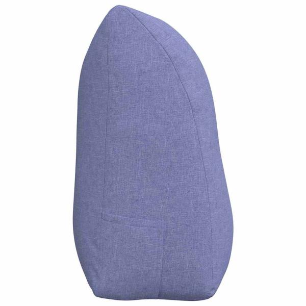 Rücken Kissen Jeans blau 100 x 24 x 50 cm Stoff