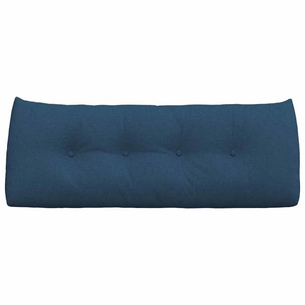 Rücken Kissen Blau 120 x 24 x 50 cm Stoff