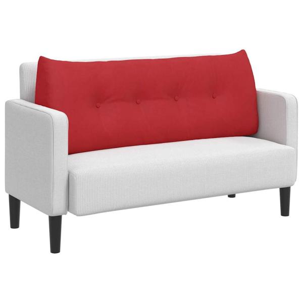 Rücken Kissen Rot 120 x 24 x 50 cm Stoff