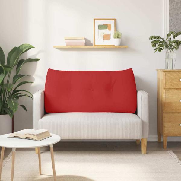 Rücken Kissen Rot 120 x 24 x 50 cm Stoff