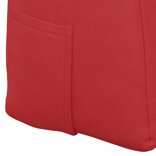 Rücken Kissen Rot 120 x 24 x 50 cm Stoff