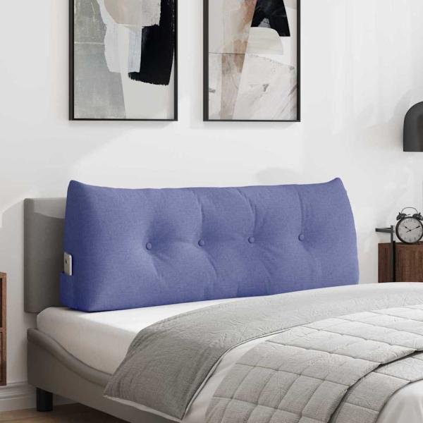 ARDEBO.de - Rücken Kissen Jeans blau 120 x 24 x 50 cm Stoff