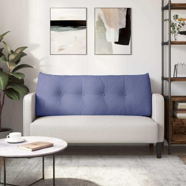 Rücken Kissen Jeans blau 120 x 24 x 50 cm Stoff