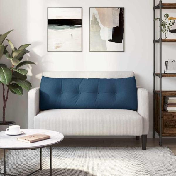 Rücken Kissen Blau 140 x 24 x 50 cm Stoff