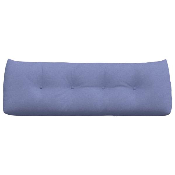 Rücken Kissen Jeans blau 140 x 24 x 50 cm Stoff