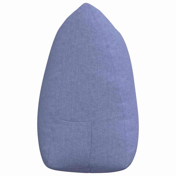 Rücken Kissen Jeans blau 140 x 24 x 50 cm Stoff