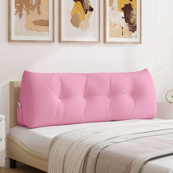 ARDEBO.de - Rücken Kissen Rosa 140 x 24 x 50 cm Stoff