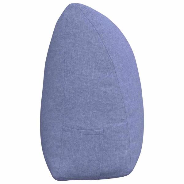 Rücken Kissen Jeans blau 160 x 24 x 50 cm Stoff