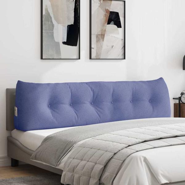 ARDEBO.de - Rücken Kissen Jeans blau 180 x 24 x 50 cm Stoff