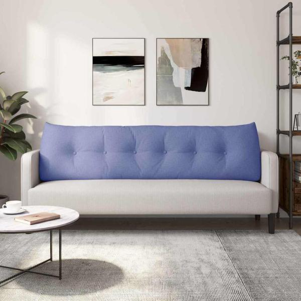 Rücken Kissen Jeans blau 180 x 24 x 50 cm Stoff