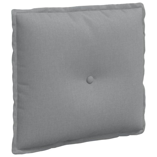Rückenkissen Hellgrau 50 x 19 x 45 cm Stoff