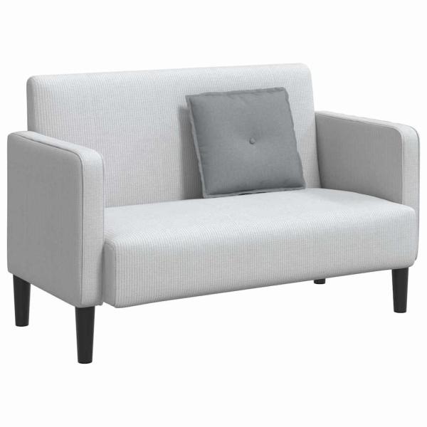 Rückenkissen Hellgrau 50 x 19 x 45 cm Stoff