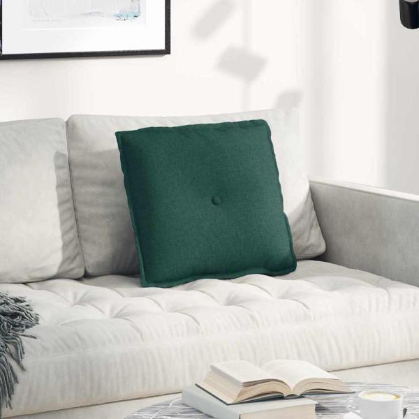 ARDEBO.de - Rückenkissen Dunkelgrün 50 x 19 x 45 cm Stoff