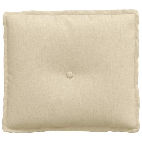 Rückenkissen Creme 50 x 19 x 45 cm Stoff