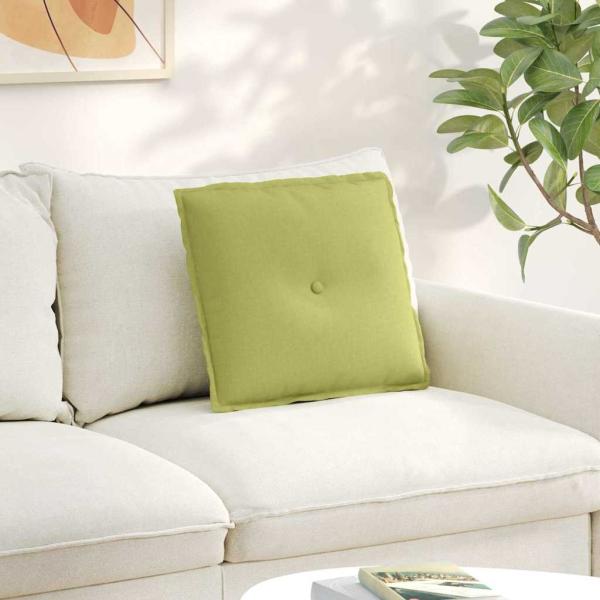ARDEBO.de - Rückenkissen Hellgrün 50 x 19 x 45 cm Stoff