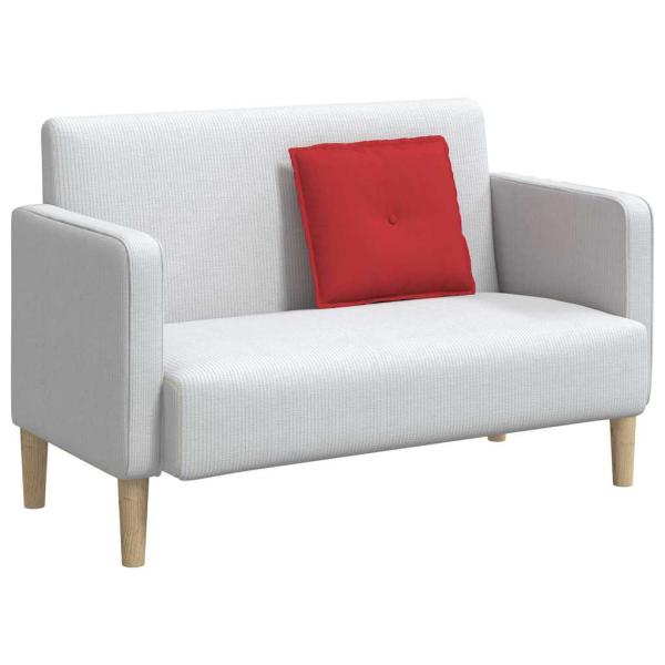 Rückenkissen Rot 50 x 19 x 45 cm Stoff