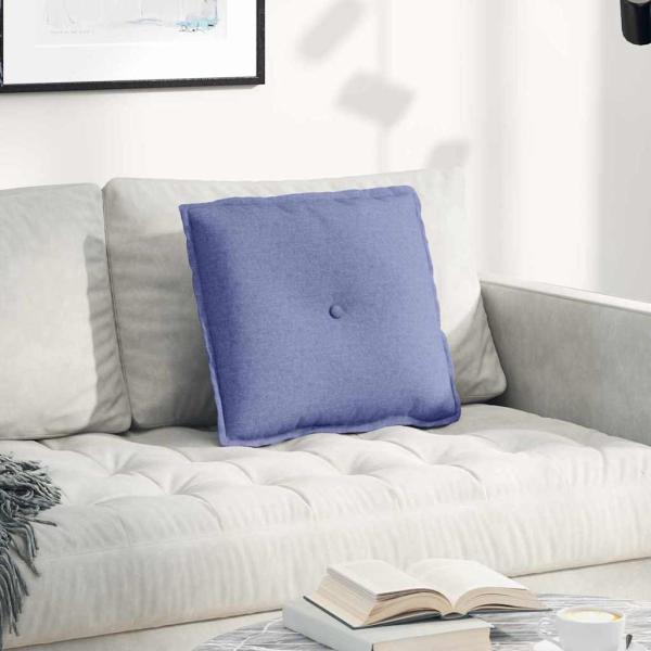 ARDEBO.de - Rückenkissen Jeans blau 50 x 19 x 45 cm Stoff