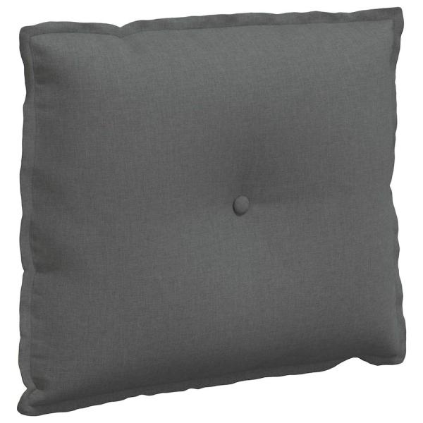 Rückenkissen Dunkelgrau 60 x 19 x 50 cm Stoff