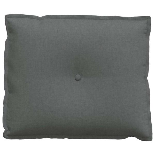 Rückenkissen Dunkelgrau 60 x 19 x 50 cm Stoff