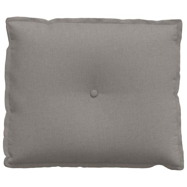 Rückenkissen Taupe 60 x 19 x 50 cm Stoff