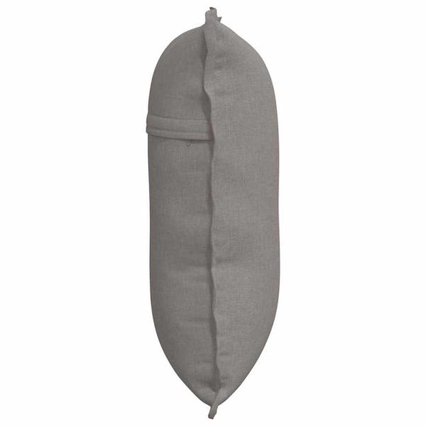 Rückenkissen Taupe 60 x 19 x 50 cm Stoff