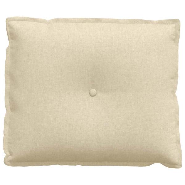 Rückenkissen Creme 60 x 19 x 50 cm Stoff