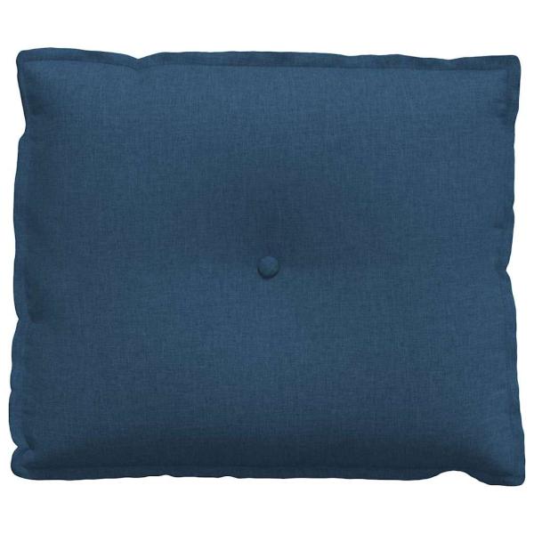 Rückenkissen Blau 60 x 19 x 50 cm Stoff