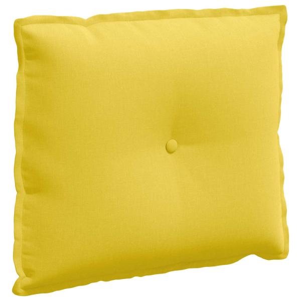 Rückenkissen Helles Gelb 60 x 19 x 50 cm Stoff