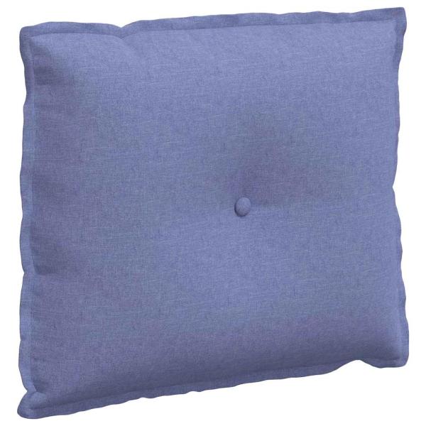 Rückenkissen Jeans blau 60 x 19 x 50 cm Stoff