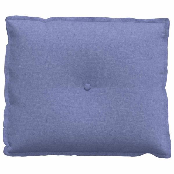 Rückenkissen Jeans blau 60 x 19 x 50 cm Stoff