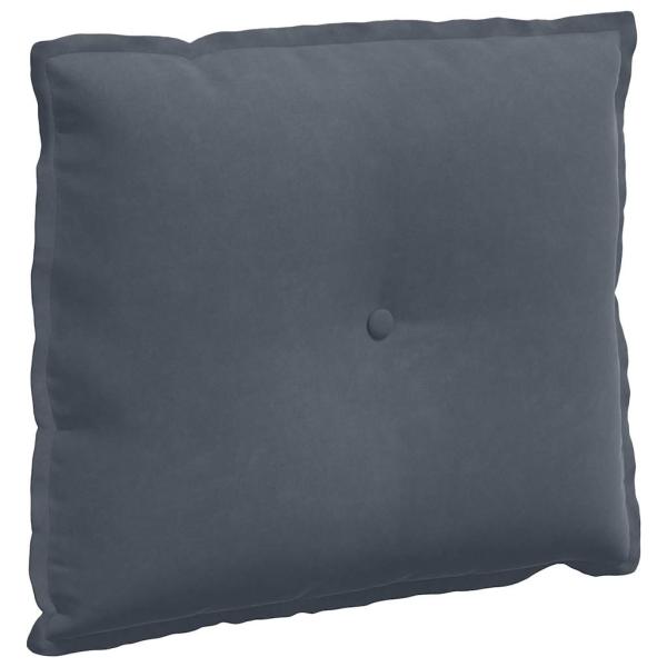 Rückenkissen Dunkelgrau 60 x 50 cm Cordstoff