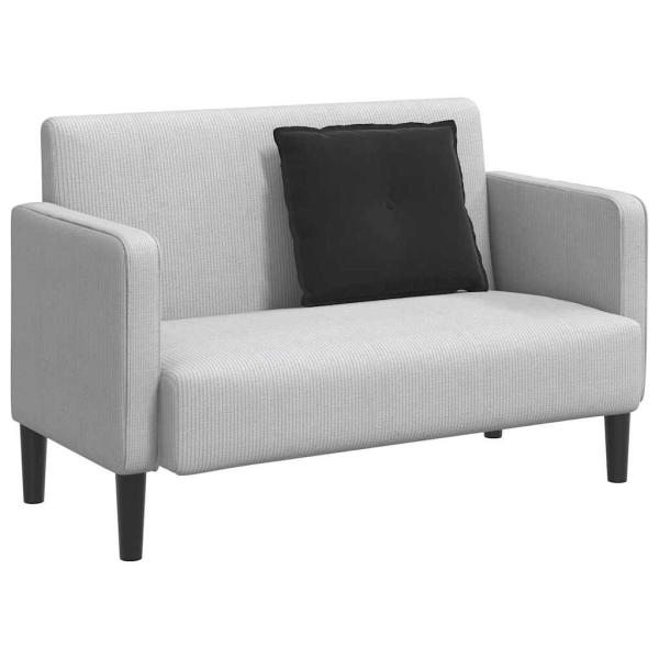 Rückenkissen Schwarz 60 x 50 cm Cordstoff